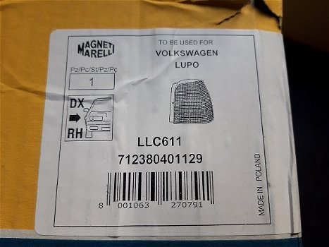 VW Lupo (98-05) Achterlicht Magneti Marelli 712380401129 Rechts - 5