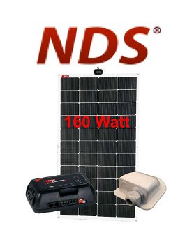 NDS SOLARFLEX EVO 165W Flexibel Zonnepaneel SET + SC320M - 0