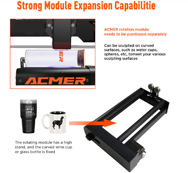 ACMER P1 10W Laser Engraver Cutter, 0.06x0.08mm Spot - 5