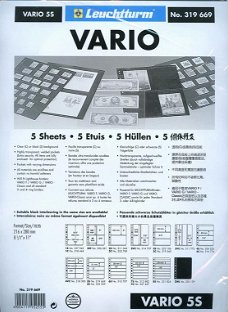 Leuchtturm Vario Bladen voor de Vario ringbanden - 5 S (zwart)