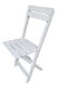 Weddingchair witte Klapstoel resinchair trouwstoel - 3 - Thumbnail