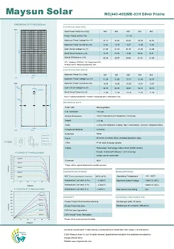 Maysun 455W zonnepaneel / zonnepanelen / fotovoltaïsche panelen / fotovoltaïsche modules - 2