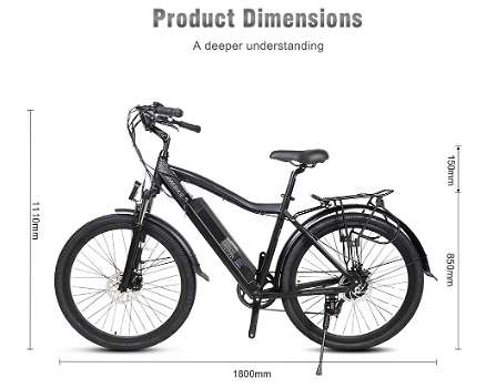 SAMEBIKE CITYMAN2 E-bike 27.5 Inch Mountain Bike - 5