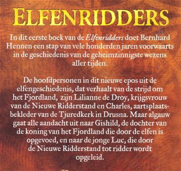 ELFENRIDDERS TRILOGIE - Bernhard Hennen (3 delen) - 1