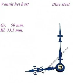 = Franse pendule wijzers = Fleur de Lys =35836