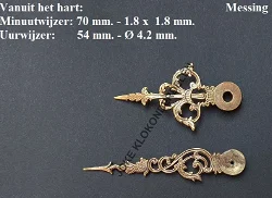 = Wijzers grote Franse pendule = 47694