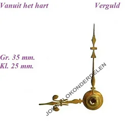 = Franse pendule wijzers = Fleur de Lys =35611
