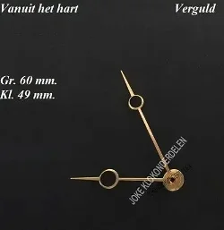 = Brequet wijzers Franse pendule =30037