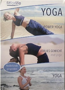 Fit For Life - Yoga (3 DVD) Nieuw/Gesealed  Longsleeve