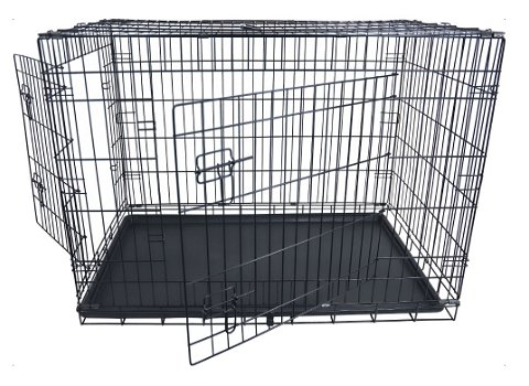 Hondenbench Economic Zwart M - 0