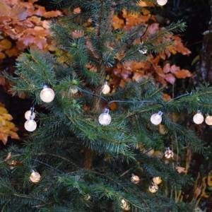 Solar kerst tuin verlichting 30 LEDs bolletjes - 0