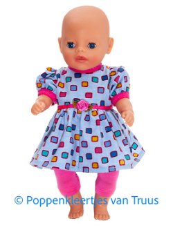 Baby Born Soft 36 cm Setje blauw/multi/fuchsia