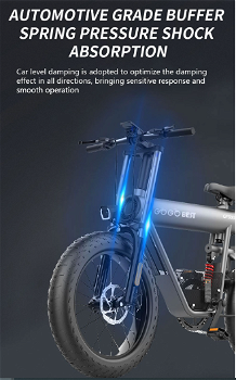 GOGOBEST GF500 Electric Bicycle 20*4.0 inch Tire 750W - 5