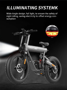 GOGOBEST GF500 Electric Bicycle 20*4.0 inch Tire 750W - 6