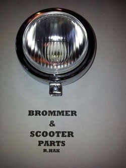 Koplamp Puch Maxi Chroom Rond Compleet Nieuw Actie !!!