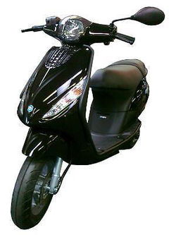 Sierbeugel Valbeugelset Valbeugel Piaggio Zip 2000 MAT ZWART