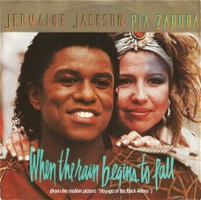 Jermaine Jackson, Pia Zadora – When The Rain Begins To Fall  (Vinyl/Single 7 Inch)