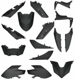 Kappenset Yamaha T-Max 530 T max Mat zwart VA 2016