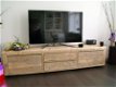Tv-meubel van gebruikt steigerhout kan ook op maat gemaakt of met een andere indeling of 'kleur' - 5 - Thumbnail