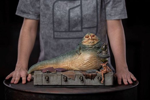 HOT DEAL Iron Studios Star Wars Deluxe Art Scale Statue Jabba The Hutt - 3