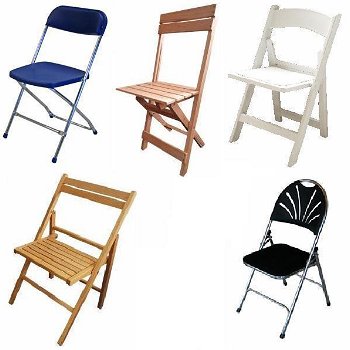 Klapstoelen vouwstoelen klap stoel plooistoelen - 0