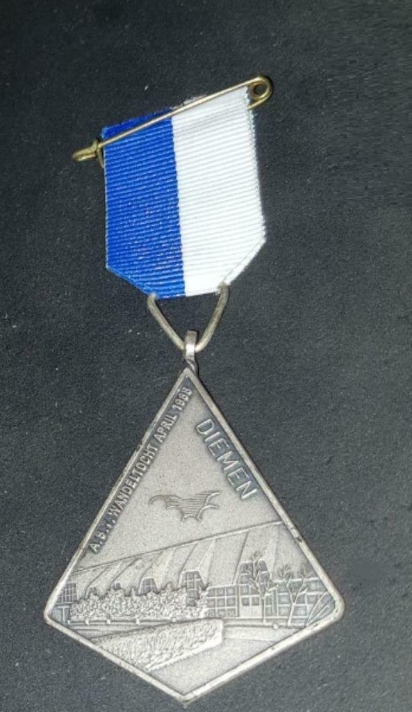 Wandelmedaille A.S.V wandeltocht Diemen - nr. 1