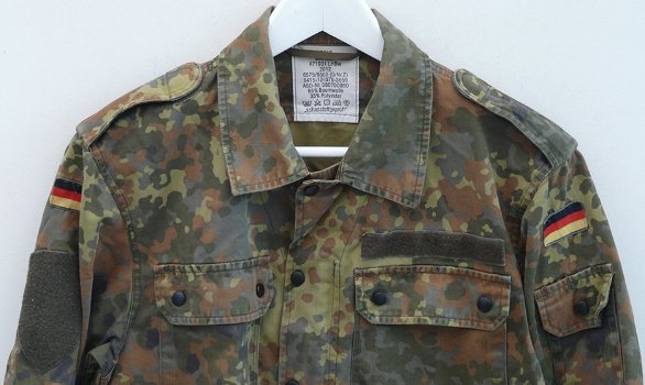 Jas, Gevechts, Uniform, Flecktarn, Bundeswehr, maat: 6575/9500, 2012.(Nr.1) - 1