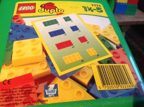 LEGO - DUPLO - in opbergbox, inhoud , zie foto - leuk starters set - 1