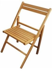 Aanbieding Transportkar+ 25 Houten klapstoelen Bistro - 1