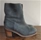 Enkellaarzen booties Shabbies grijs blauw maat 36 - 0 - Thumbnail