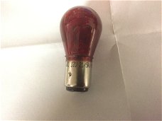 Rood gekleurde lamp 12volt 5w/21w (remlicht achterlicht)