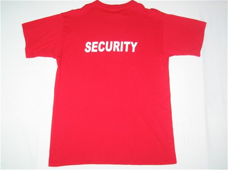 Rood T-shirt - Medium - 50 Alice Rock - Security - B&C - 1