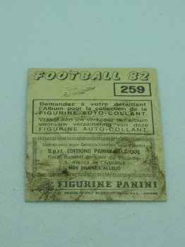 R.W.D. Molenbeek - Erik Deleu - NR 259 - Football 82 - Panini - 3