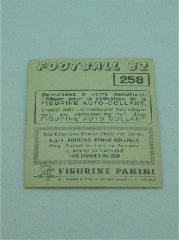 R.W.D. Molenbeek - Franky Vander Elst - NR 258 - Football 82 - Panini - 3
