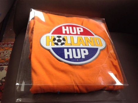 Oranje kleding - voor de echte supporters - - hup, holland hup, met muziek, nieuw - 0