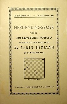 Herdenkingsboek Amsterdamschen Dambond 25 jarig bestaan - 0