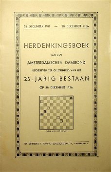 Herdenkingsboek Amsterdamschen Dambond 25 jarig bestaan