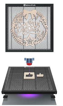 SCULPFUN 400x400mm Laser Cutting Honeycomb Working - 2