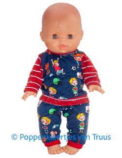 Paola Reina 34 cm Jongens setje sport blauw/rood