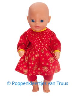 Baby Born Soft 36 cm Setje rood/goudopdruk/kerst