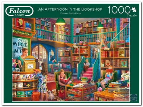 An Afternoon in the Bookshop - Falcon/Jumbo - 1000 Stukjes - 1