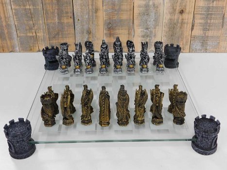 schaakspel , middeleeuws - 0