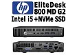 HP EliteDesk 800 MD G2, i5 3.1Ghz, 128GB NVMe SSD, 8GB, W10 - 1 - Thumbnail
