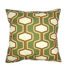 Retro kussenhoes groen | 45 x45 cm