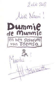 DUMMIE DE MUMMIE EN HET GEHEIM VAN TOEMSA - Tosca Menten - GESIGNEERD - 2