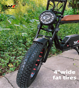 WELKIN WKEM003 Electric Bike 20*4.0 Inch Fat Tires - 4
