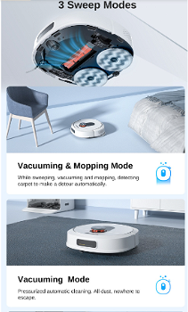 ROIDMI EVA Smart Robot Vacuum Cleaner Self-Cleaning & Emptying - 5