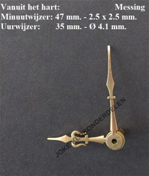 = Wijzers Franse pendule = 48303 - 0