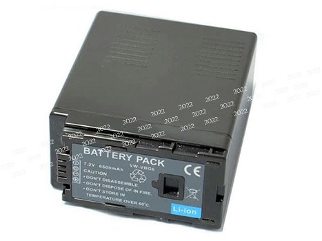 New battery 6600mAh 7.4V for PANASONIC VW-VBG6 - 0