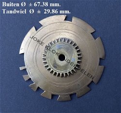 = Sluitschijf = Friese staartklok = 48307
